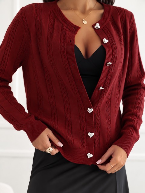 Sweter-IR-SW-57852.71-ciemny czerwony 2