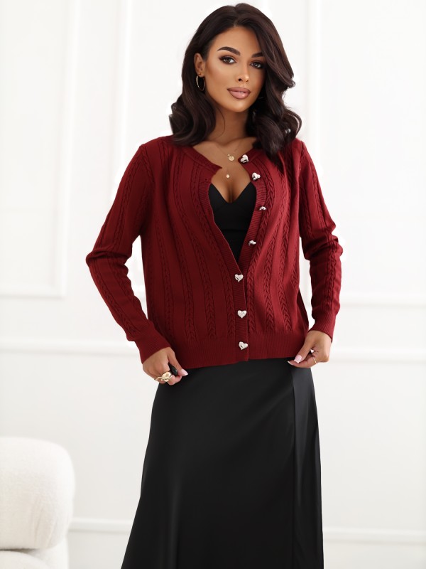 Sweter-IR-SW-57852.71-ciemny czerwony