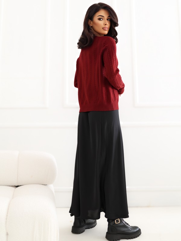 Sweter-IR-SW-57852.71-ciemny czerwony