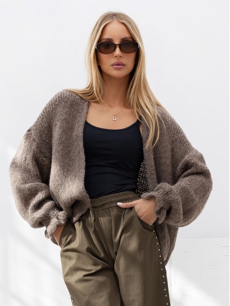 Sweter-MI-SW-0904.82-ciemny bezowy