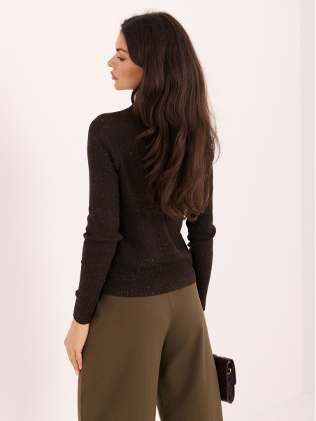 Sweter-PM-SW-SF391.28-brązowy