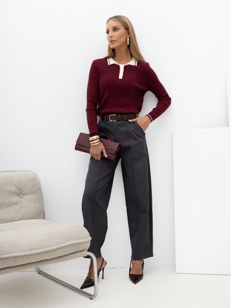 Sweter-IR-SW-55003.73-bordowy