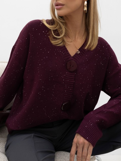 Sweter-IR-SW-W2693.29-bordowy