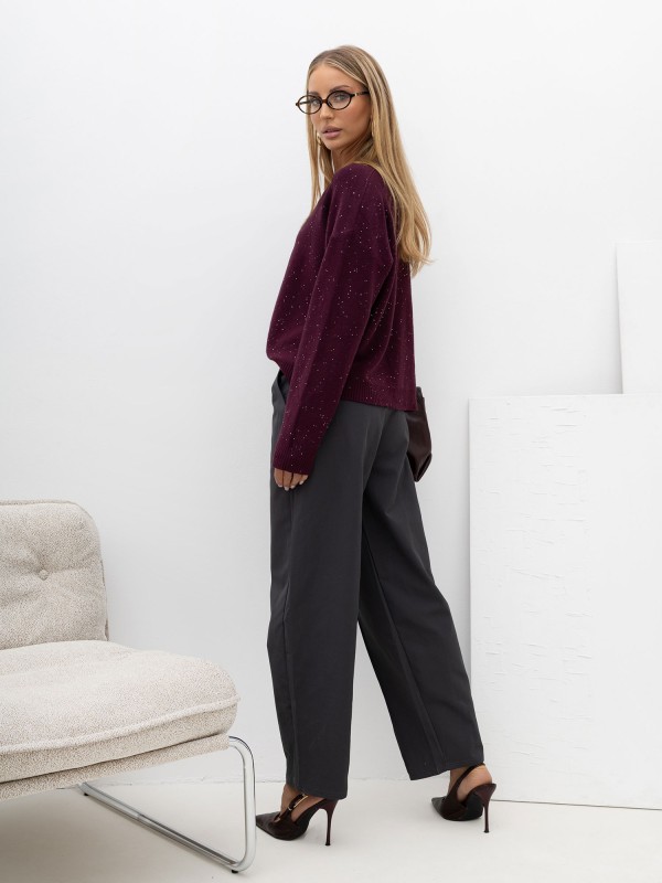 Sweter-IR-SW-W2693.29-bordowy