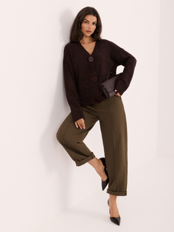 Sweter-IR-SW-W2693.29-ciemny brązowy