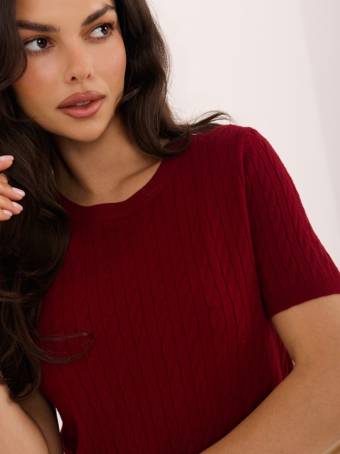 Sweter-IR-SW-57811.76-ciemny czerwony