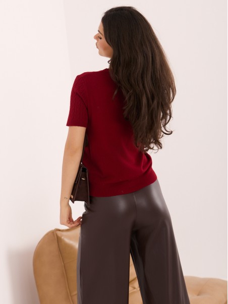Sweter-IR-SW-57811.76-ciemny czerwony
