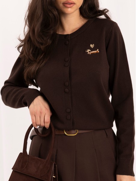 Sweter-IR-SW-57888.84-ciemny brązowy