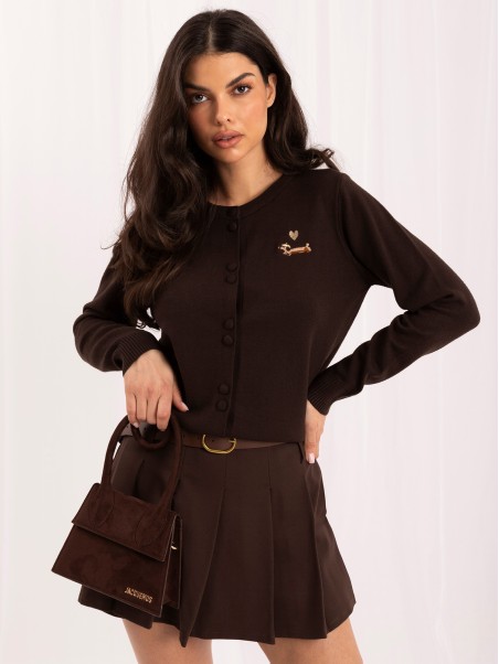 Sweter-IR-SW-57888.84-ciemny brązowy