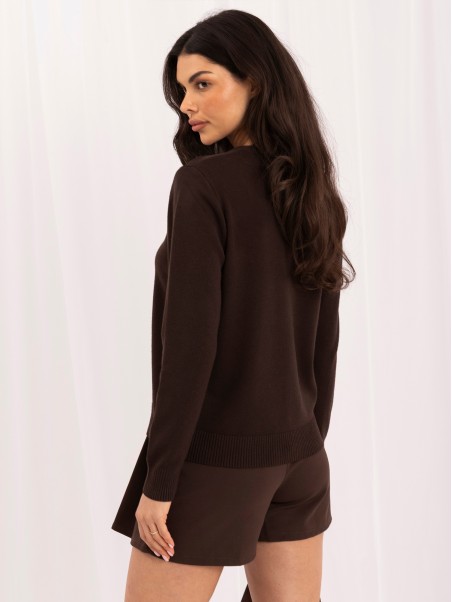 Sweter-IR-SW-57888.84-ciemny brązowy