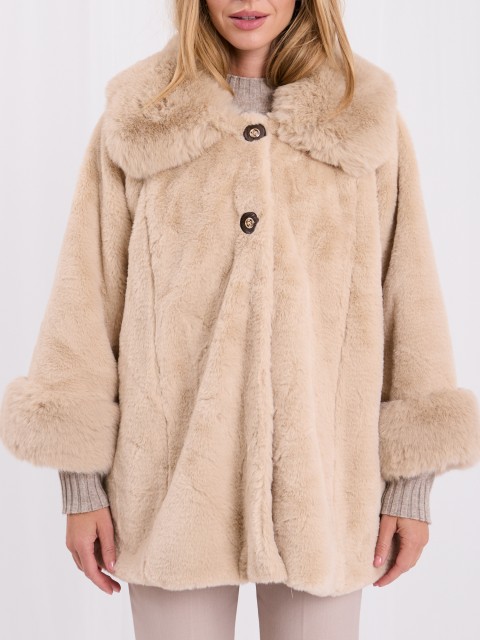 Płaszcz-IT-PL-2217.99-jasny beżowy