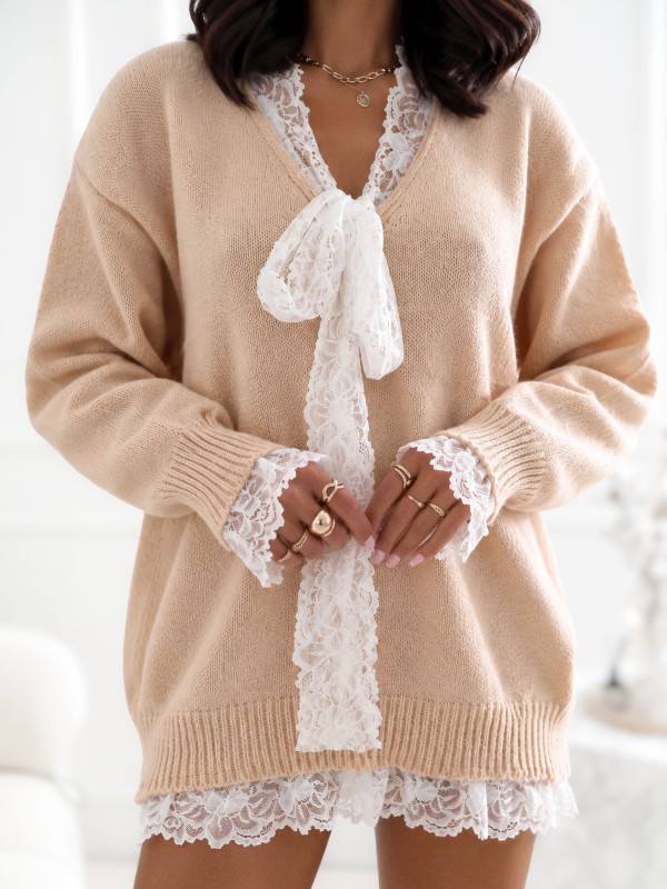Sweter-CS-SW-KK2130.10-beżowy