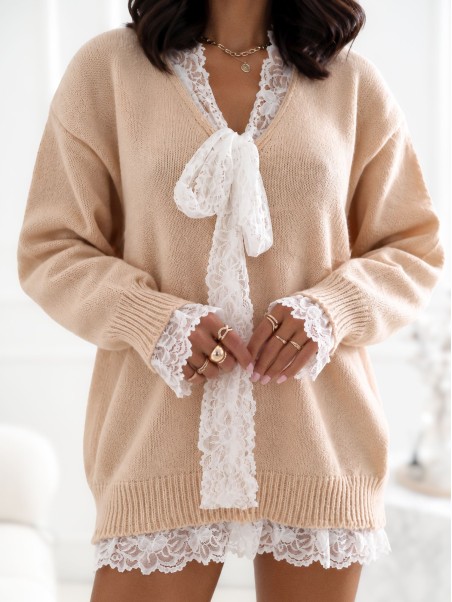 Sweter-CS-SW-KK2130.10-beżowy