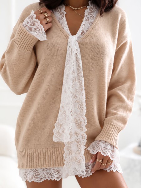 Sweter-CS-SW-KK2130.10-beżowy