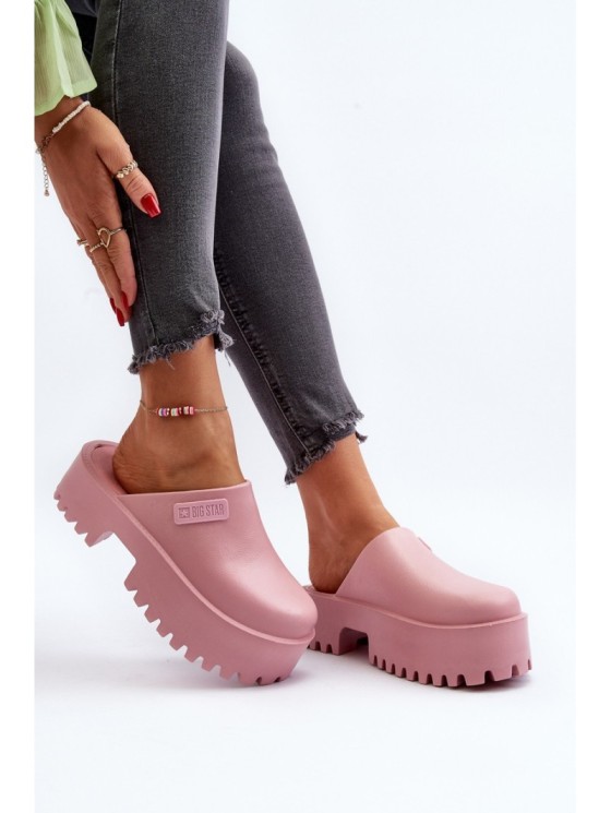 Women's Slides with Chunky Sole Big Star NN274020 Pink 2