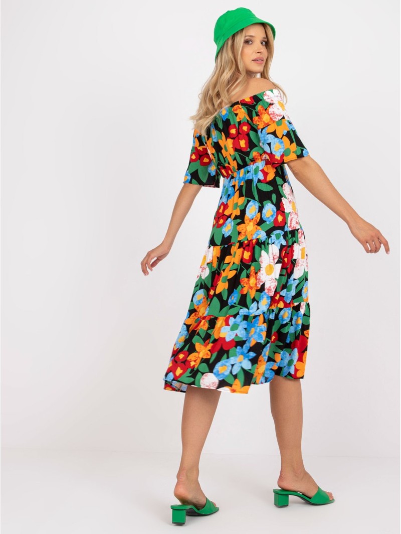 Suknelė-RO-SK-5015.32P-wielokolorowy Suknelė-RO-SK-5015.32P-wielokolorowy