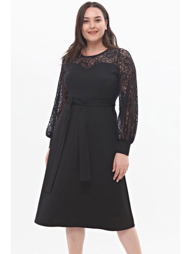 Elegantiška juoda suknelė ❤️ Suknelės apkūnioms