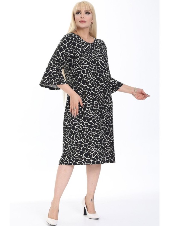 Juodai balta suknelė 2