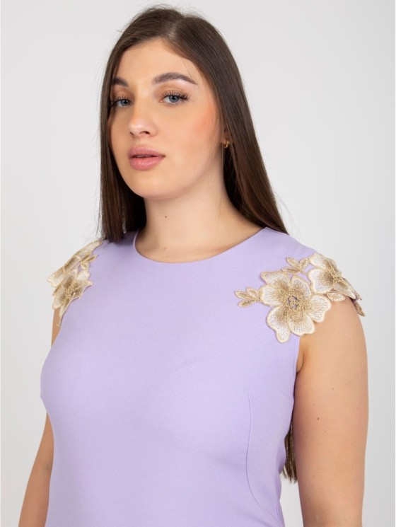 Suknelė-LK-SK-506605.31P-šviesiai violetinė 2