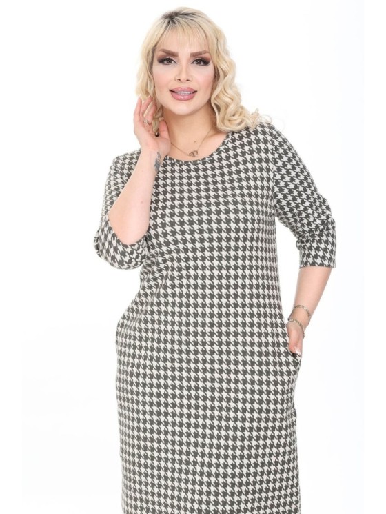 Suknelė su žasies kojelių raštais 2