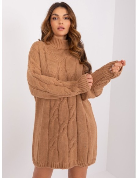 Sukienka-LC-SK-1561.72P-camelowy