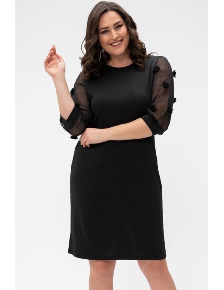 Juoda elegantiška suknelė ❤️ Suknelės apkūnioms
