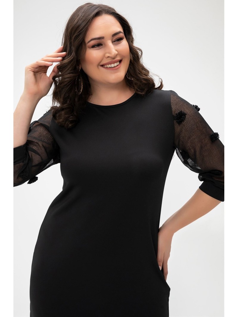 Juoda elegantiška suknelė ❤️ Suknelės apkūnioms