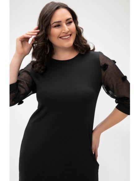 Juoda elegantiška suknelė ❤️ Suknelės apkūnioms