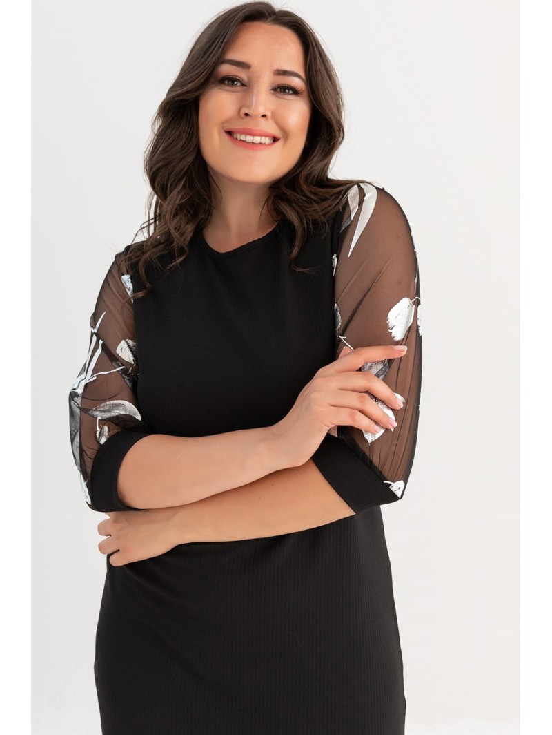 Juoda elegantiška suknelė ❤️ Suknelės apkūnioms