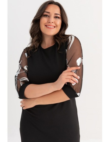 Juoda elegantiška suknelė ❤️ Suknelės apkūnioms