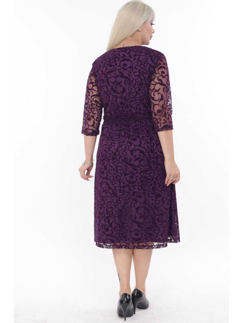 Elegantiška violetinė suknelė ❤️ Suknelės apkūnioms