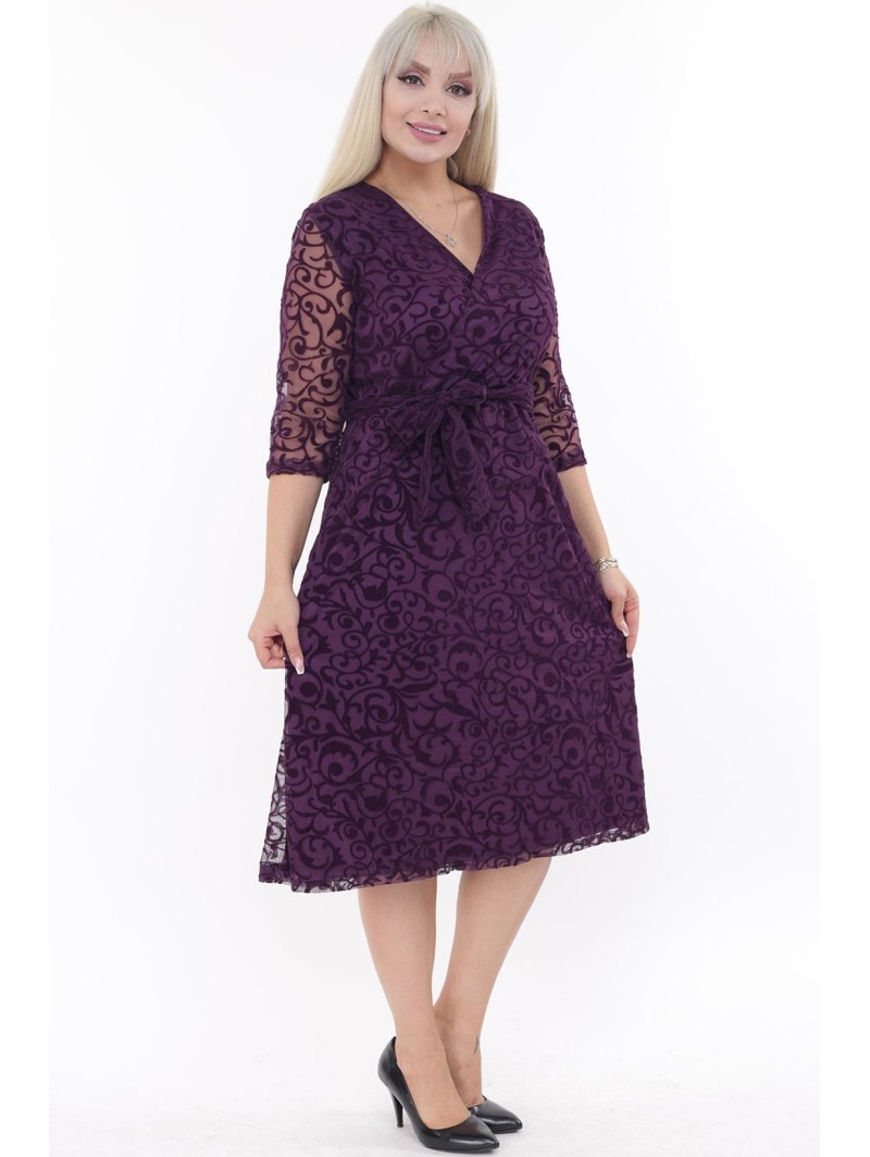 Elegantiška violetinė suknelė ❤️ Suknelės apkūnioms