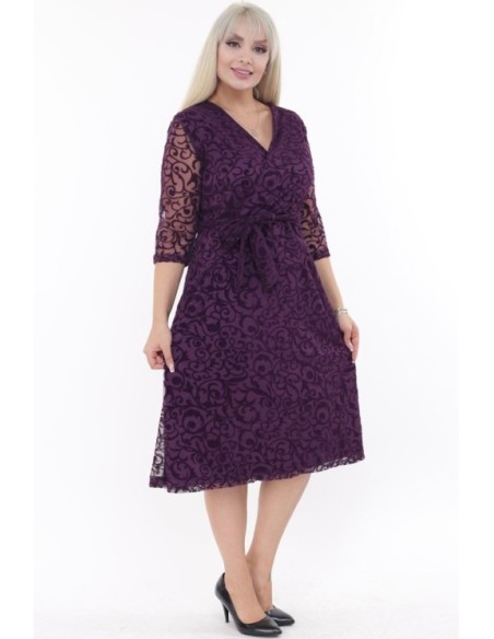Elegantiška violetinė suknelė ❤️ Suknelės apkūnioms