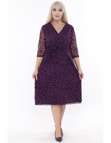 Elegantiška violetinė suknelė ❤️ Suknelės apkūnioms