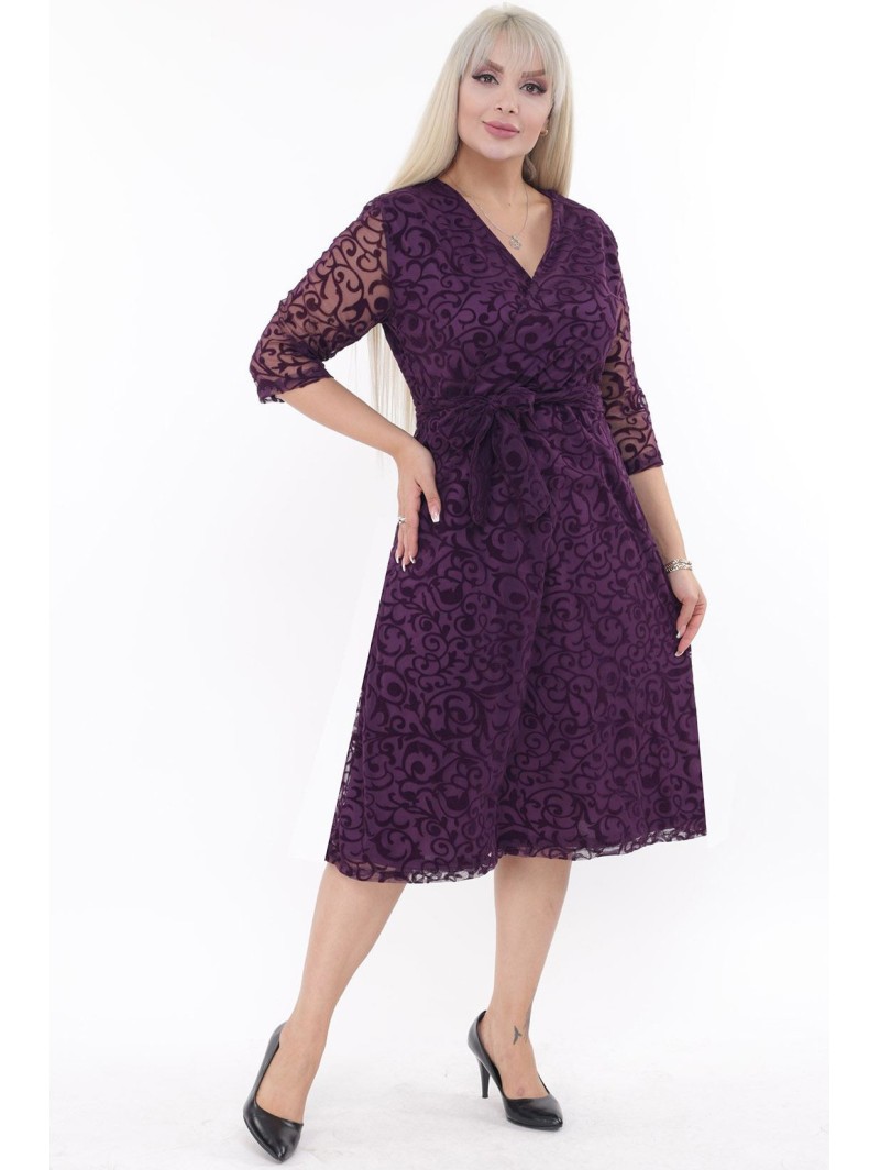 Elegantiška violetinė suknelė ❤️ Suknelės apkūnioms