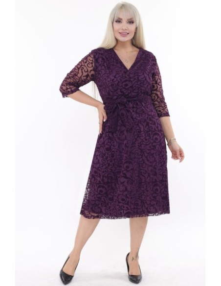 Elegantiška violetinė suknelė ❤️ Suknelės apkūnioms