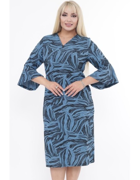 Raštuota suknelė ❤️ Suknelės apkūnioms