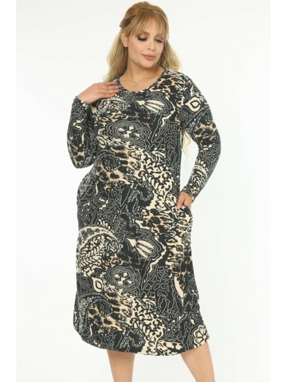 Marga suknelė virš kelių 2