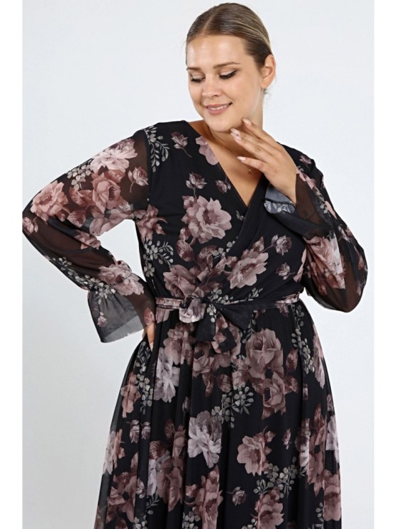 Plazdanti suknelė su dirželiu 2