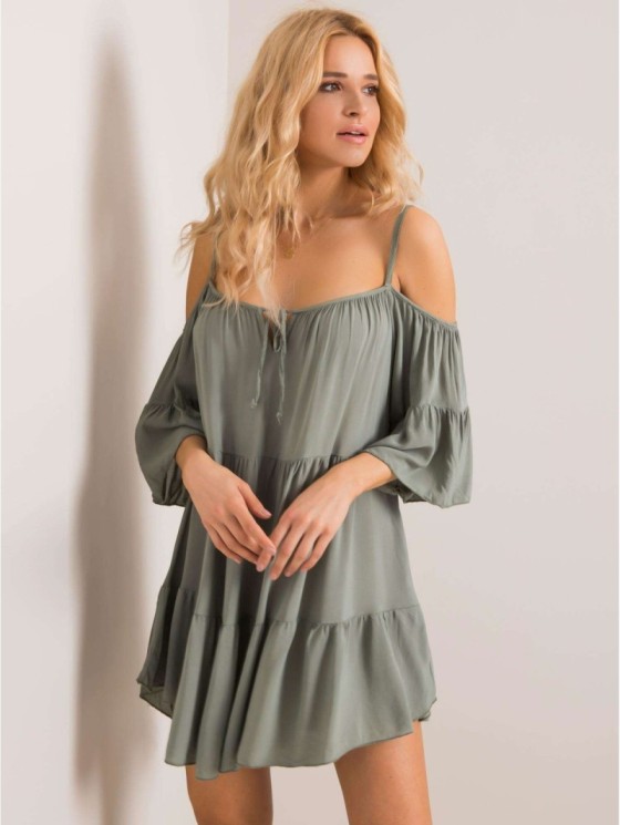Sukienka-TW-SK-BI-80840.20-khaki 2