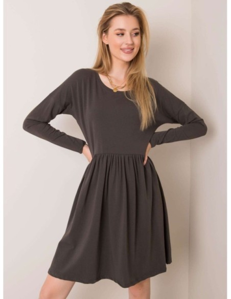Sukienka-RV-SK-5889.41P-ciemny khaki