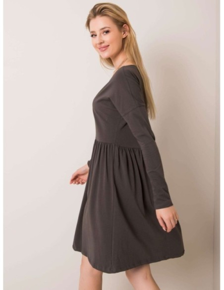 Sukienka-RV-SK-5889.41P-ciemny khaki