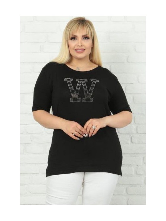 Moterų marškinėliai su aplikacija