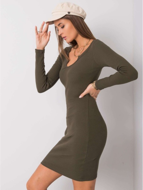 Sukienka-RV-SK-6053.16X-khaki 2