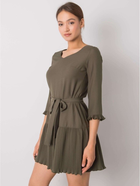 Suknelė-LK-SK-507733.80P-khaki 2