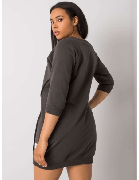 Sukienka-RV-SK-6847.59P-ciemny khaki