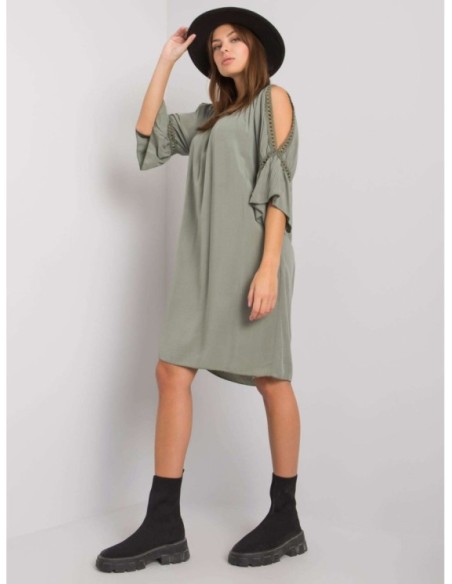Sukienka-TW-SK-BI-82314.48-khaki