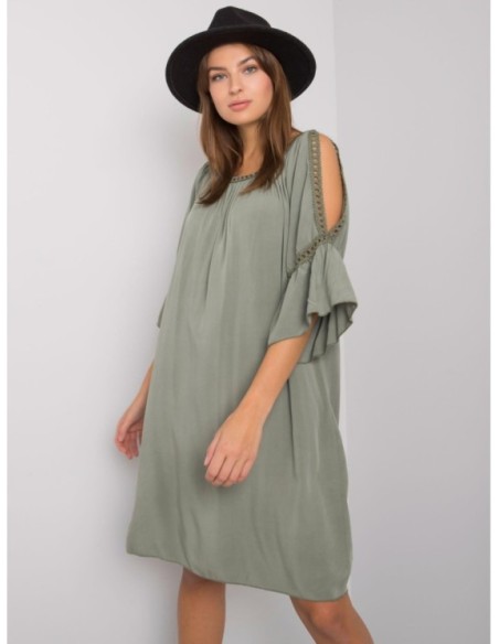Sukienka-TW-SK-BI-82314.48-khaki