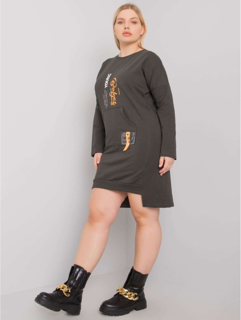 Sukienka-RV-SK-7178.44-ciemny khaki