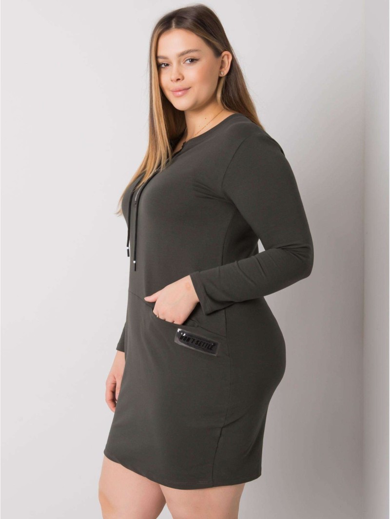 Sukienka-RV-SK-7241.43-ciemny khaki